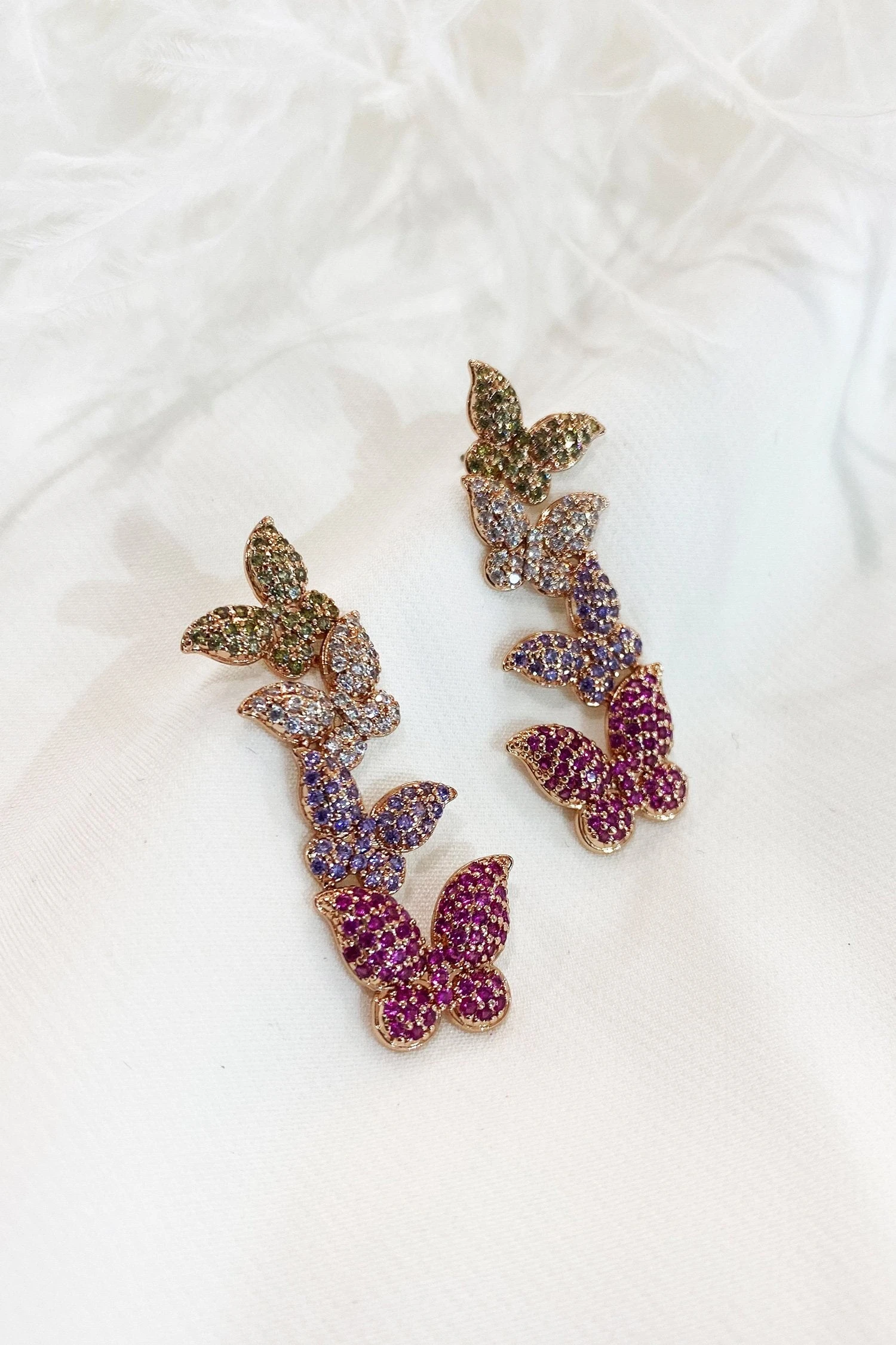Fiona Purple Butterfly Earrings 8 Fiona Purple Butterfly Earrings - Image 6