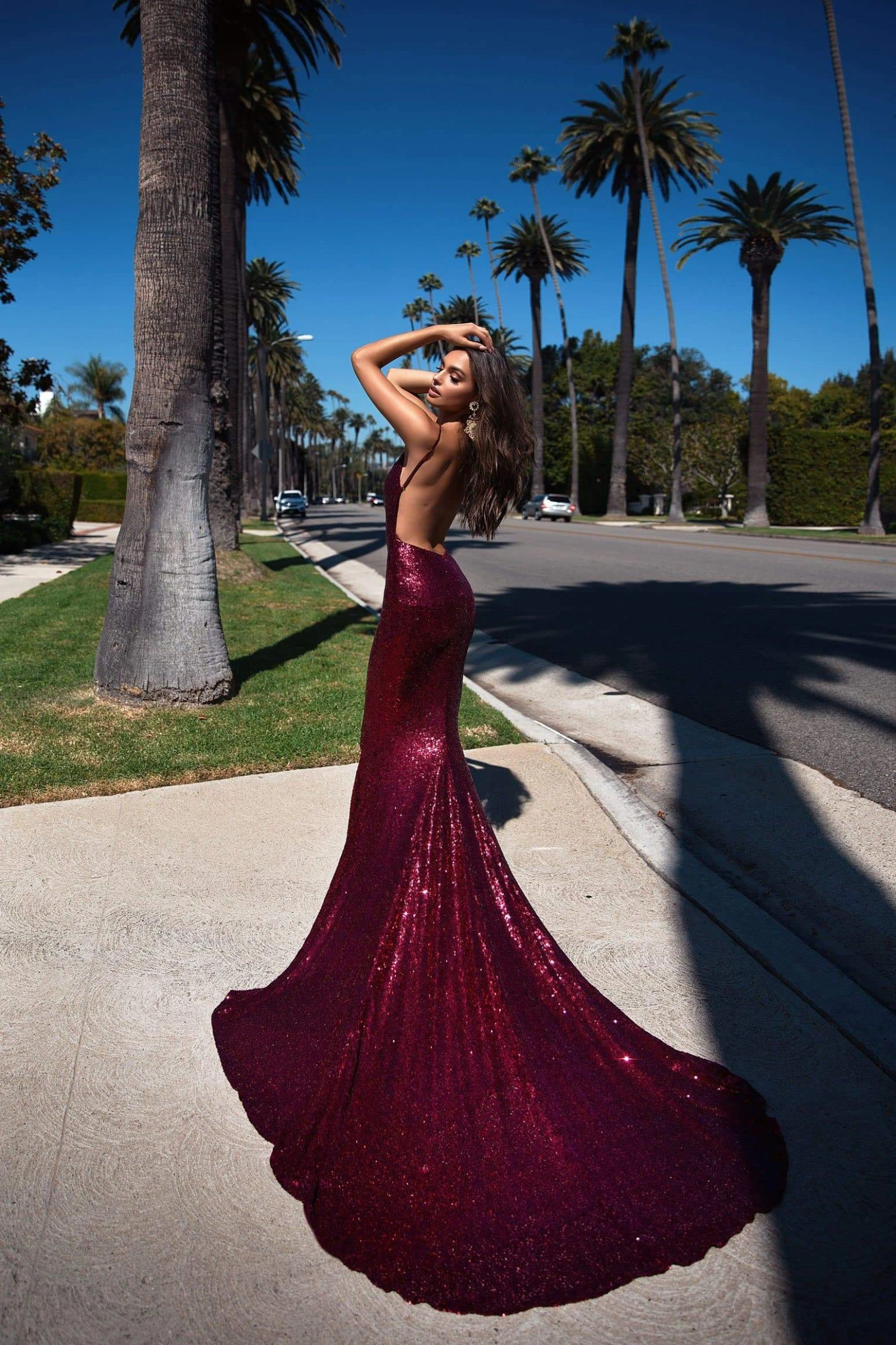 Yassmine Luxe - Burgundy 4 Yassmine Luxe - Burgundy - Image 2