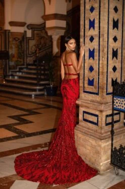 Levina Sequin Gown - Red 10 Levina Sequin Gown - Red -ALAMOUR ONLINE STORE 126 549ae96f ac32 4e42 ae17 3cd2b84e09cf