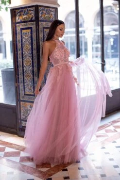 Otavia Tulle Gown - Pink -ALAMOUR ONLINE STORE 146 23f5b717 7eda 4b7e b5fb 631ba258991c