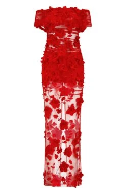 Florentina Floral 3D Red Roses Dress Dress -ALAMOUR ONLINE STORE 14 244112f3 f211 40d0 a641 cc19be0c8bf5