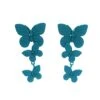 Lolita Blue Butterfly Drop Earrings