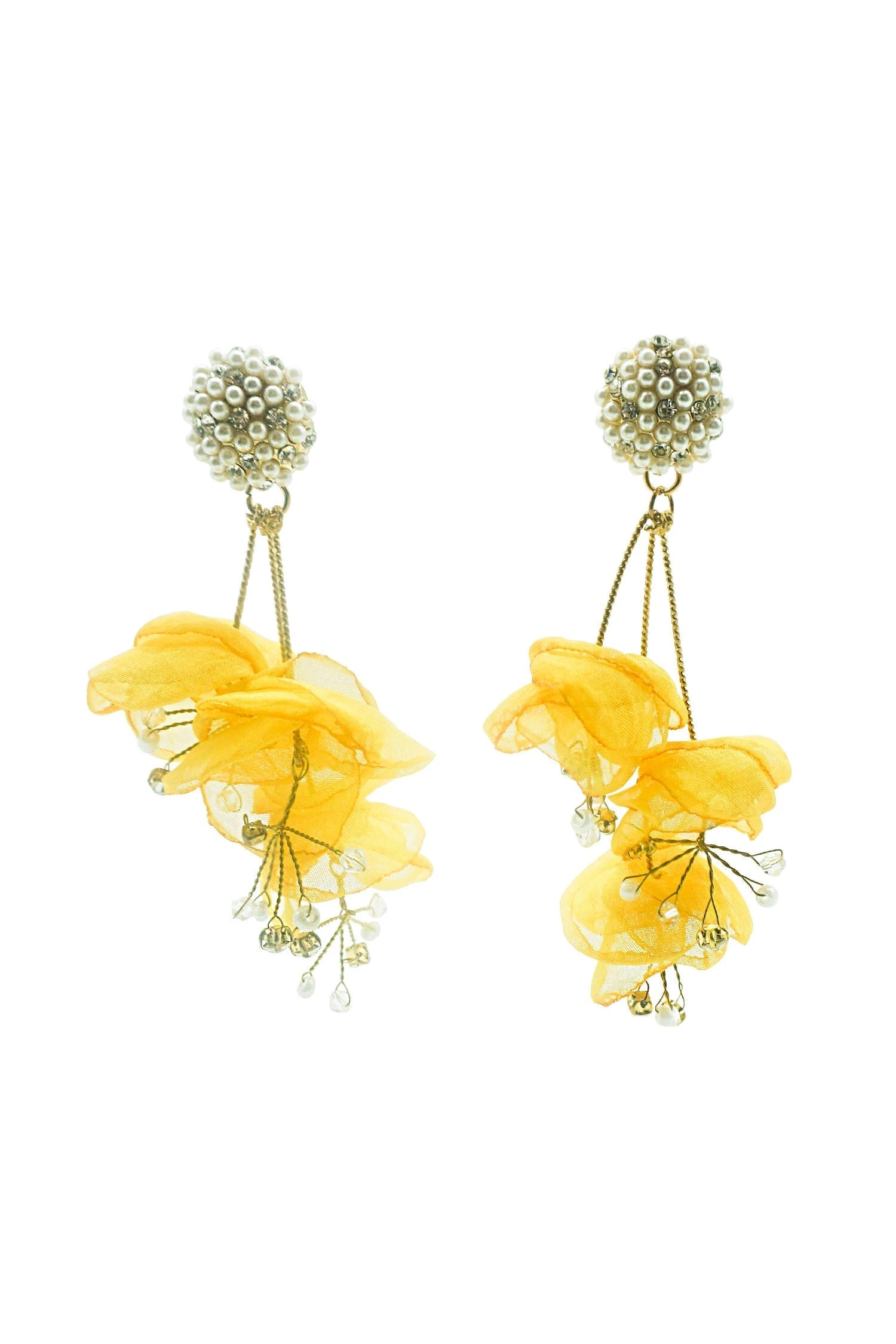 Emilita Yellow Petal Earrings 3 Emilita Yellow Petal Earrings