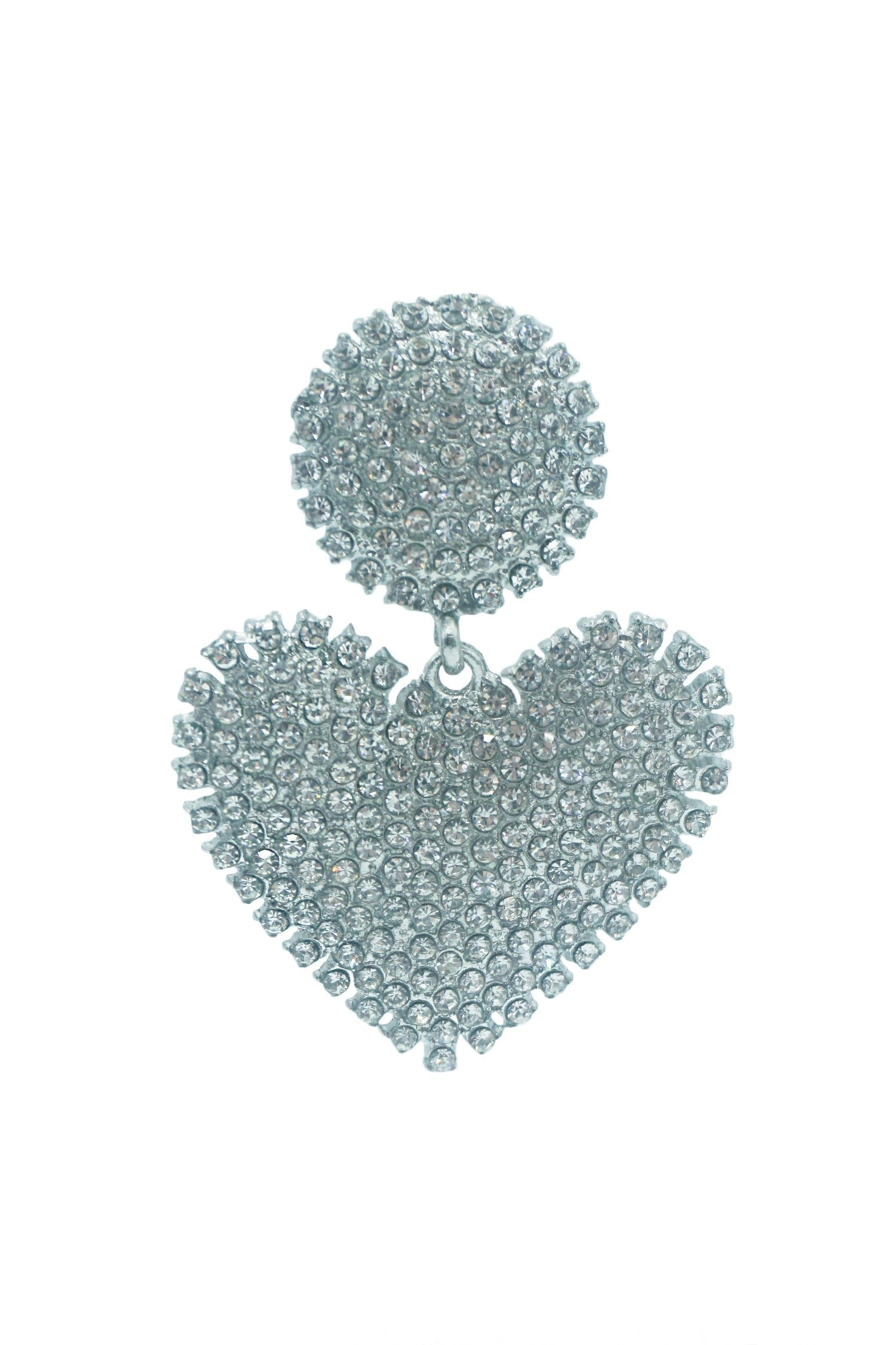 Dounia Silver Heart Earrings 4 Dounia Silver Heart Earrings - Image 2