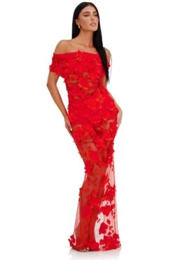 Florentina Floral 3D Red Roses Dress Dress -ALAMOUR ONLINE STORE 27 e6dd25d2 7901 46be 81ac 002932c4b026