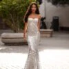 Malisa Sequin Gown - Silver -ALAMOUR ONLINE STORE 294 0b5cd789 e0ff 40b8 94f6 1fb173629c02