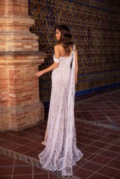 Gabriela Glitter Gown - White -ALAMOUR ONLINE STORE 3