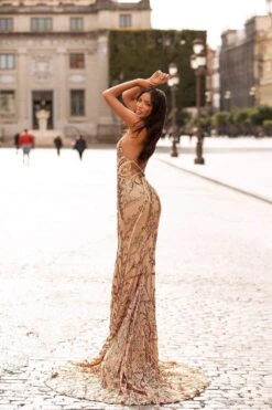 Agata Sequin Gown - Gold -ALAMOUR ONLINE STORE 41 b463aa06 2d6b 4541 8684 bdce7f035340