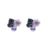 Adah Purple Flower Earrings