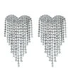 Flora Heart Diamante Earrings -ALAMOUR ONLINE STORE 532