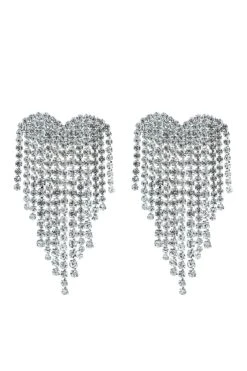 Flora Heart Diamante Earrings -ALAMOUR ONLINE STORE 532 e43966fb 0cd4 4f21 be62 12dd686c9c2a