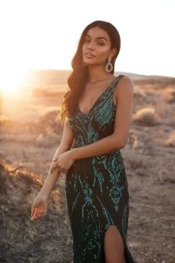 Danica Sequin Gown - Emerald -ALAMOUR ONLINE STORE 8 bae0dfc0 5e9e 4fbb 996f 5ebf80ed586a