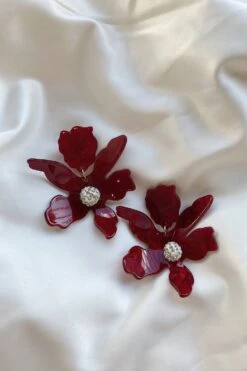 Luna Burgundy Flower Earrings -ALAMOUR ONLINE STORE 8 ee705ece c702 4056 8GFVNd3c 664b94257b23 1600x ef349696 cbe5 46ca b3aa 51ade508a417