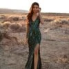 Danica Sequin Gown - Emerald -ALAMOUR ONLINE STORE 9 28b2a62a 736f 4ec6 a379 6a7177081228