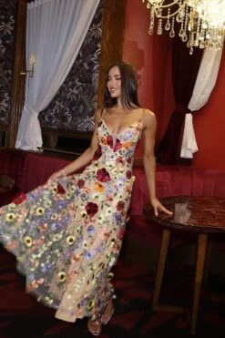 Lucy Floral 3D Maxi Gown -ALAMOUR ONLINE STORE ADORIA 45