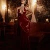 Brooklyn Sequins Shimmering Burgundy Gown -ALAMOUR ONLINE STORE RESHOT12
