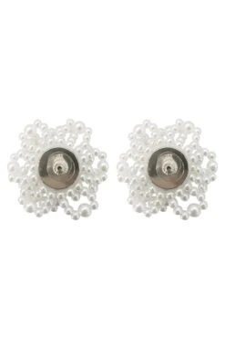 Audrina Pearl Flower Statement Earrings 10 Audrina Pearl Flower Statement Earrings -ALAMOUR ONLINE STORE earrings12