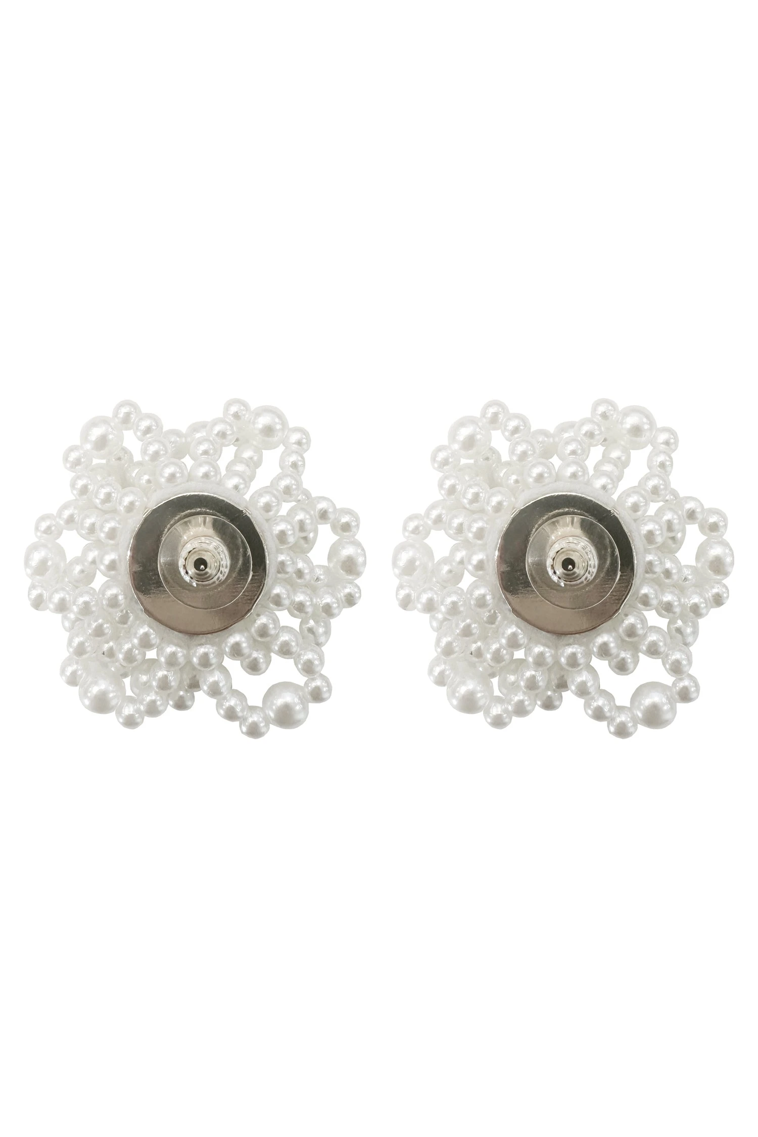 Audrina Pearl Flower Statement Earrings 5 Audrina Pearl Flower Statement Earrings - Image 3