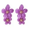 Shyla Purple Multi Flower Earrings -ALAMOUR ONLINE STORE earrings13