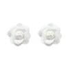Katie White Flower Studs 2 Katie White Flower Studs -ALAMOUR ONLINE STORE earrings131