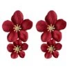 Shyla Red Multi Flower Earrings -ALAMOUR ONLINE STORE earrings16