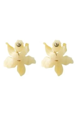 Briella Soft Yellow Flower Earrings -ALAMOUR ONLINE STORE earrings182 b46b02a2 00be 4b62 8274 71bbc15b6b6e