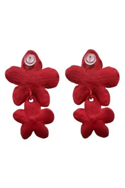 Shyla Red Multi Flower Earrings -ALAMOUR ONLINE STORE earrings18 529a5cf5 e166 4eaf bf42 921705d05a8c