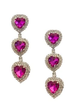 Miliani Fuchsia Diamante Earrings -ALAMOUR ONLINE STORE earrings221 db37d869 00c8 4983 9c1a a01578af0147