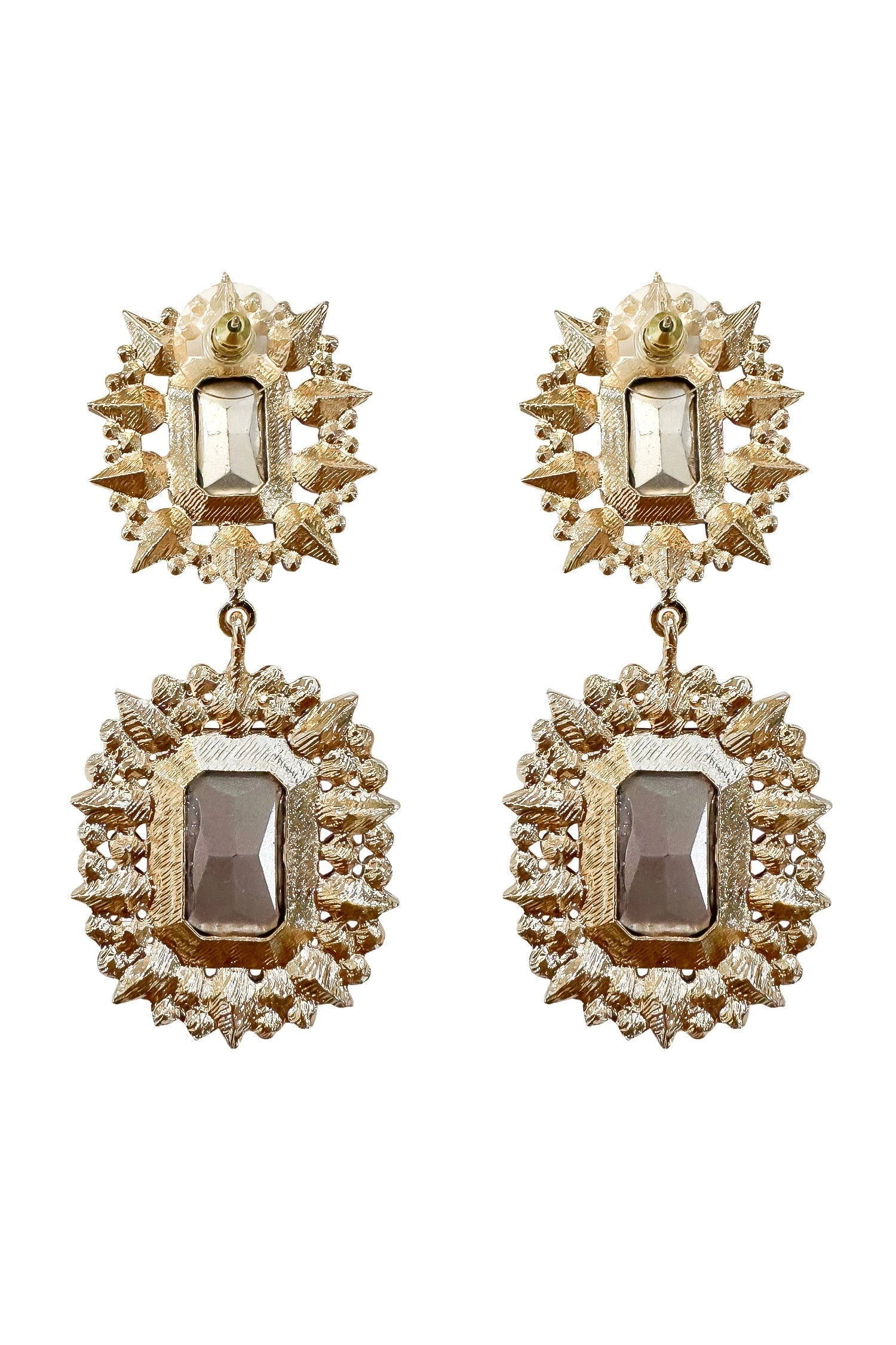 Katerina Fuchsia Diamante Earrings 4 Katerina Fuchsia Diamante Earrings - Image 2