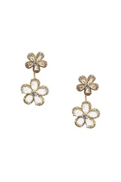 Blina Gold Flower Earrings -ALAMOUR ONLINE STORE earrings252 40953717 9ce6 4a2e 8c83 d4a5946d6e3e