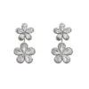Blina Silver Flower Earrings -ALAMOUR ONLINE STORE earrings254