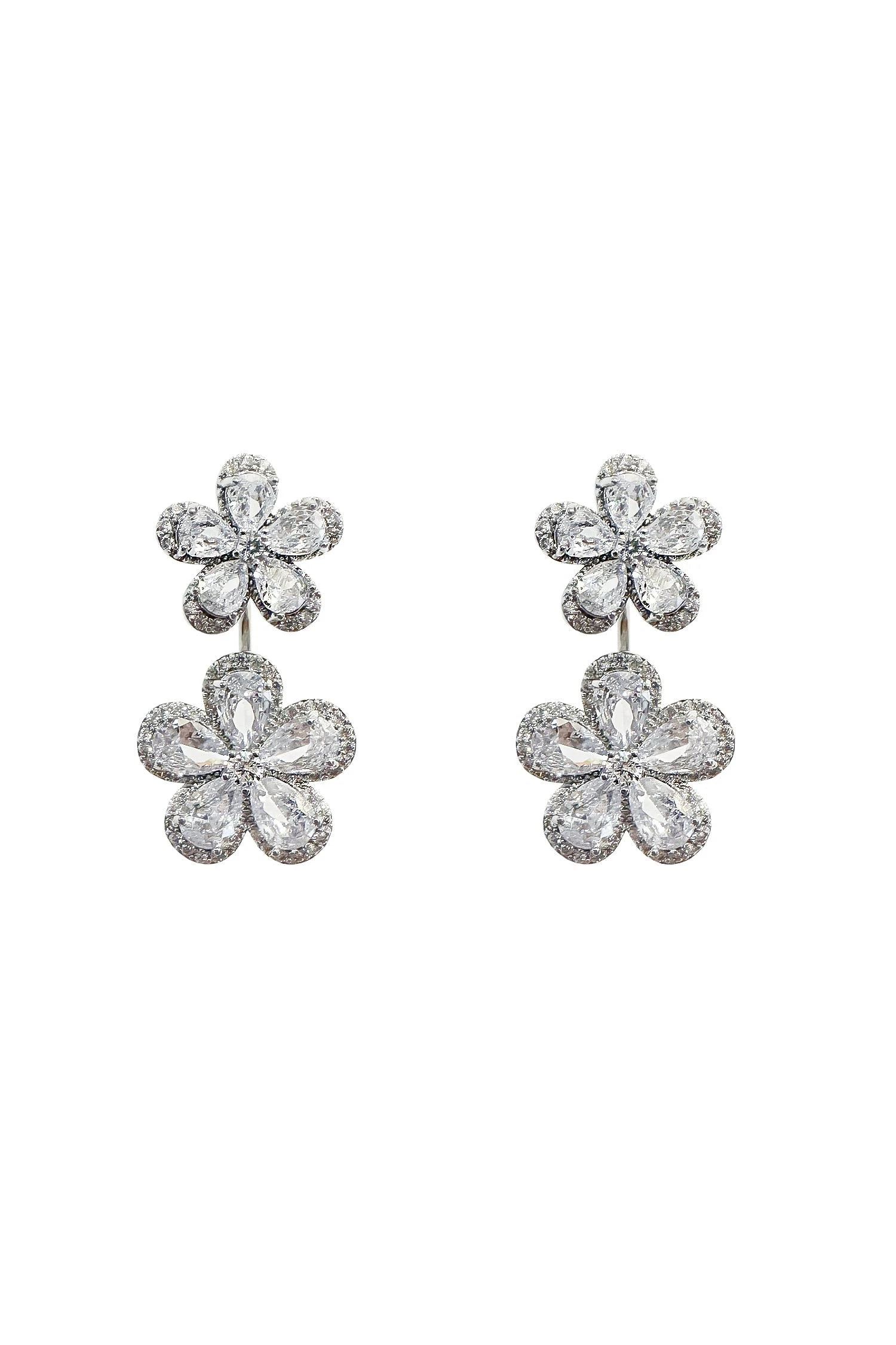 Blina Silver Flower Earrings 8 Blina Silver Flower Earrings - Image 6