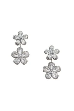 Blina Silver Flower Earrings 10 Blina Silver Flower Earrings -ALAMOUR ONLINE STORE earrings255