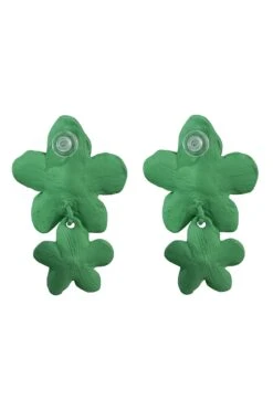 Shyla Green Multi Flower Earrings -ALAMOUR ONLINE STORE earrings27