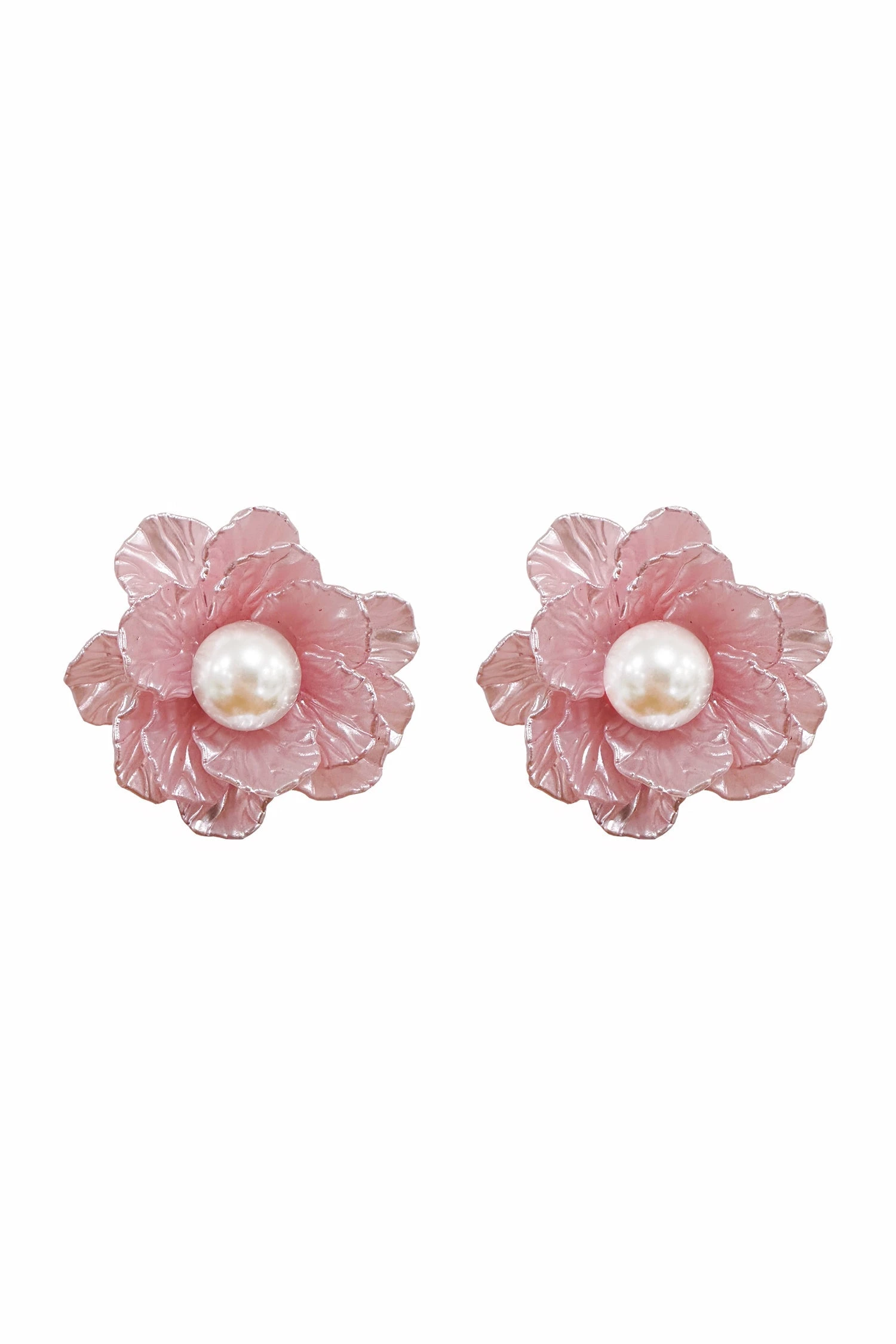 Nevali Pink Flower Earrings 3 Nevali Pink Flower Earrings
