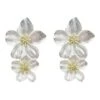 Shyla White Multi Flower Earrings 1 Shyla White Multi Flower Earrings -ALAMOUR ONLINE STORE earrings31