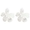 Kimberly White Statement Earrings -ALAMOUR ONLINE STORE earrings318