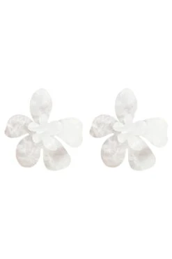 Kimberly White Statement Earrings -ALAMOUR ONLINE STORE earrings318 df4c8ff6 22c8 4b6e aa9b b09d213e8c74