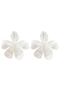 Kimberly White Statement Earrings -ALAMOUR ONLINE STORE earrings320 61772446 ce34 4a30 aad9 ea1970d66fcb