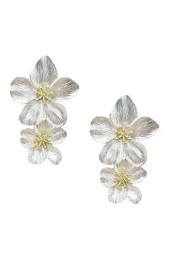 Shyla White Multi Flower Earrings -ALAMOUR ONLINE STORE earrings32 997aeef4 622f 4f88 a057 ec41ce01129b