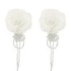Ciana Cream Flower Earrings -ALAMOUR ONLINE STORE earrings339