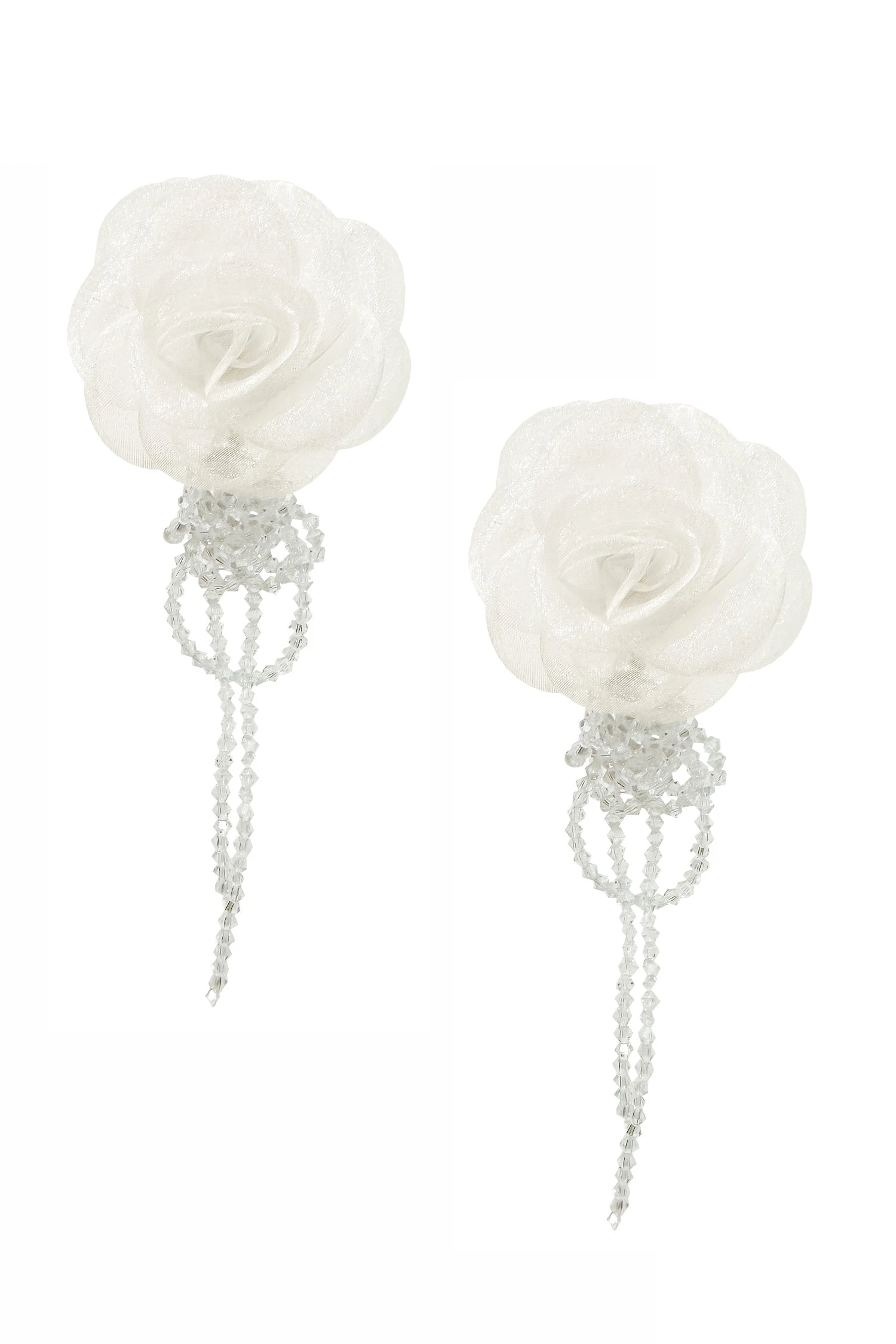 Ciana Cream Flower Earrings 4 Ciana Cream Flower Earrings - Image 2