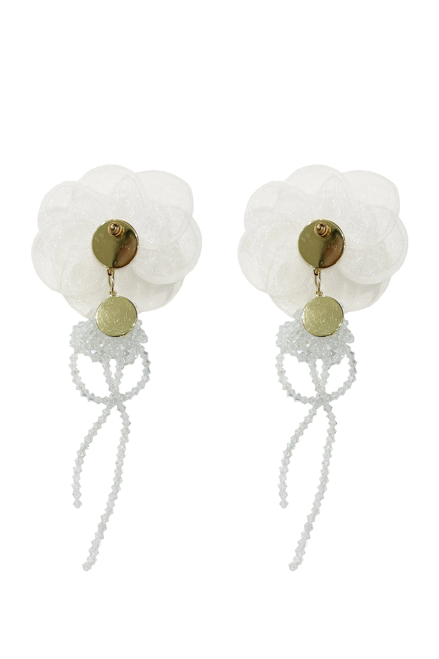 Ciana Cream Flower Earrings 8 Ciana Cream Flower Earrings - Image 6
