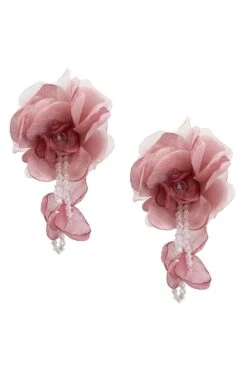 Jacqui Pink Statement Earrings -ALAMOUR ONLINE STORE earrings352 1c031a35 54f3 4f71 a0e6 75a6a2577fc9