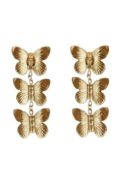 Hannah Gold Butterfly Earrings 8 Hannah Gold Butterfly Earrings -ALAMOUR ONLINE STORE earrings36
