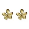 Miuccia Gold Flower Earrings -ALAMOUR ONLINE STORE earrings378