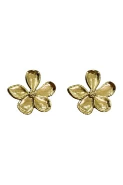 Miuccia Gold Flower Earrings -ALAMOUR ONLINE STORE earrings378 ddc50cc4 2b7c 4f0a 8365 494d4090a0d5