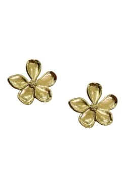 Miuccia Gold Flower Earrings -ALAMOUR ONLINE STORE earrings379 2766759b 2961 46ac 878b 900092b84683