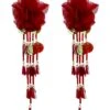 Anita Red Earrings -ALAMOUR ONLINE STORE earrings384