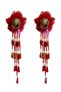Anita Red Earrings 10 Anita Red Earrings -ALAMOUR ONLINE STORE earrings386